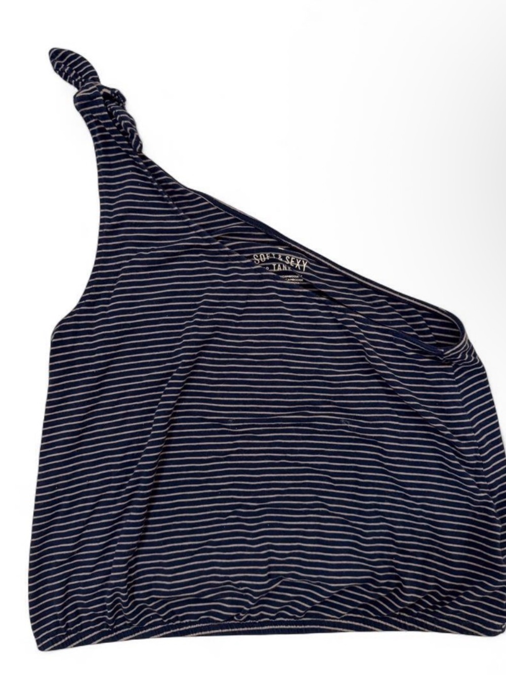 American Eagle Soft & Sexy One Shoulder Striped Tank Top M NWOT